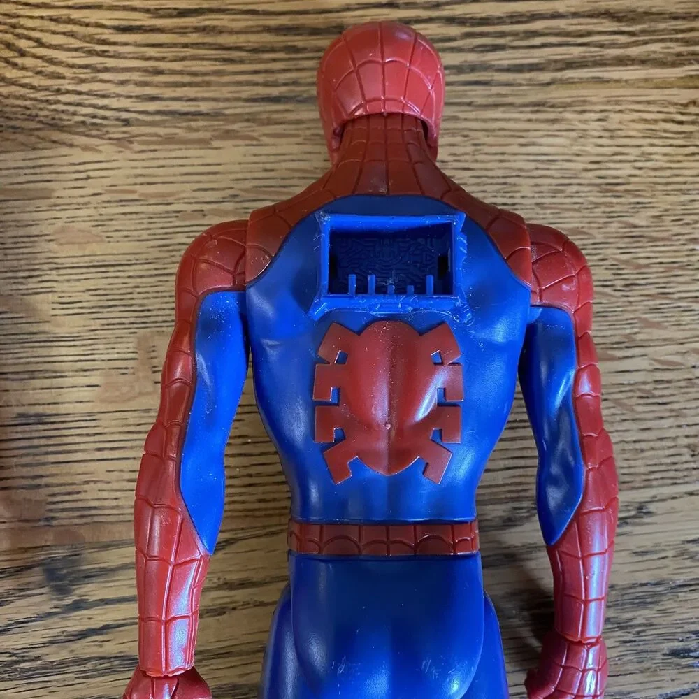 Lot of 8 Toy Marvel Toy Action Figures Spider Man Captain America 4, 6 & 12 Inch